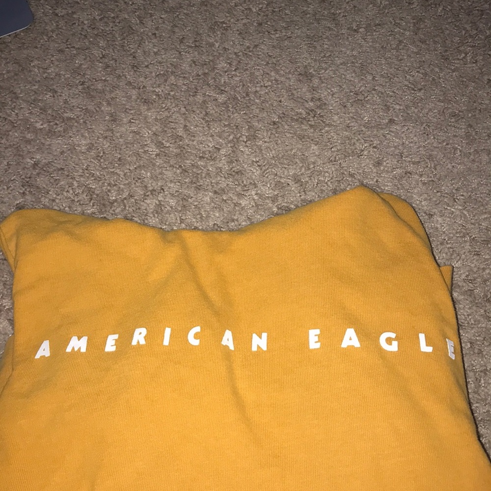 Yellow american eagle hoodie